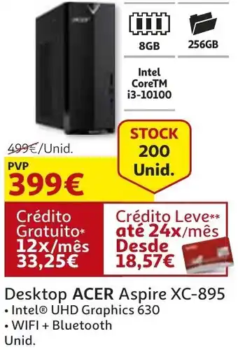 Auchan Desktop Acer Aspire XC-895 promoção