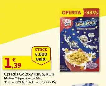 Cereais Galaxy RIK & ROK Milho/Trigo/Aveia/Mel 375g