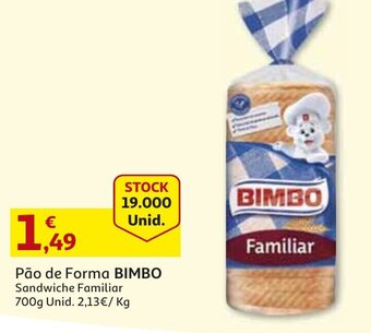 Pão de Forma Bimbo 700g