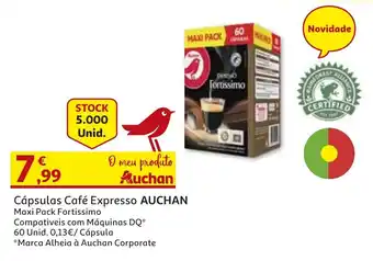Auchan Cápsulas Cafe Expresso Auchan 60 unid promoção