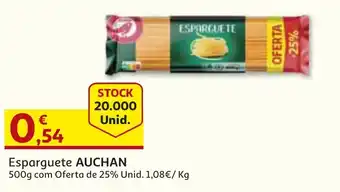 Auchan Esparguete Auchan 500g promoção