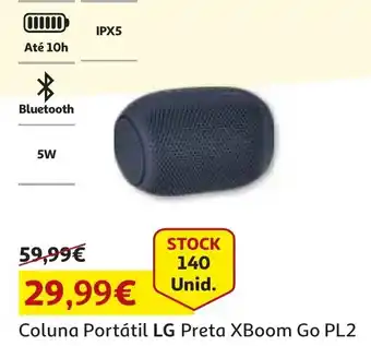 Auchan LG Coluna Portátil Preta XBoom Go PL2 promoção