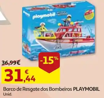 Auchan Barco de Resgate dos Bombeiros Playmobil promoção