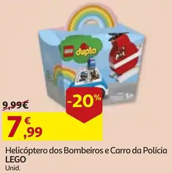 Auchan Helicóptero dos Bombeiros e Carro da Polícia Lego promoção