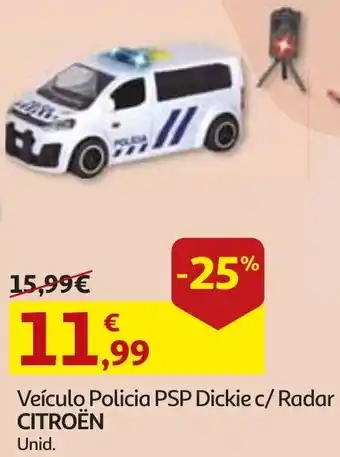 Veículos Policia PSP Dickie c/Radar Citroën