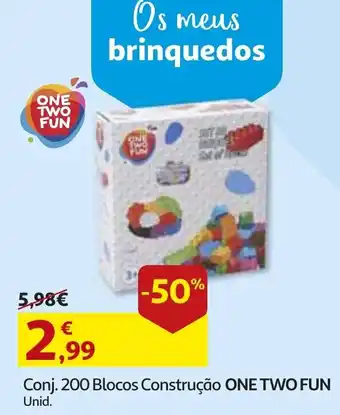 Conj. 200 Blocos Construção One Two Fun