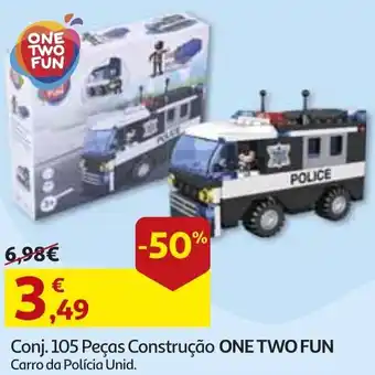 Auchan Conj. 105 Peças Construção One Two Fun promoção