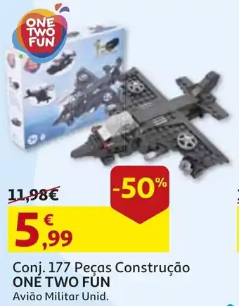 Auchan Conj. 177 Peças Construção One Two Fun promoção