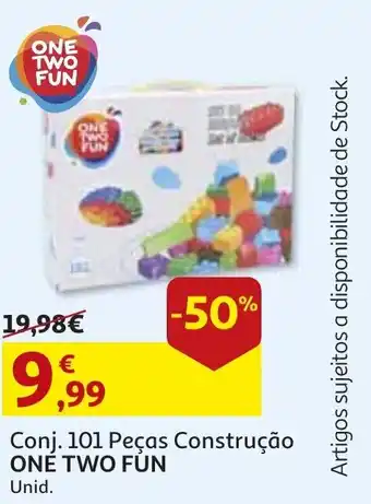 Auchan Conj. 101 Peças Construção One Two Fun promoção