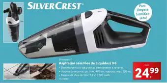 Lidl Silvercrest Aspirador sem Fios de Líquidos/ Pó promoção