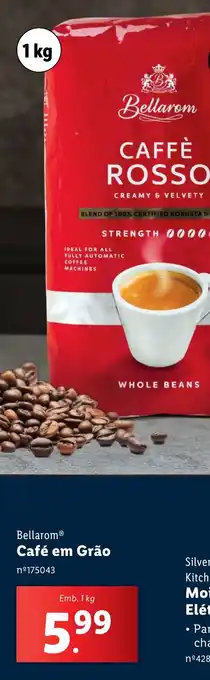 Lidl Bellarom Café em Grão promoção