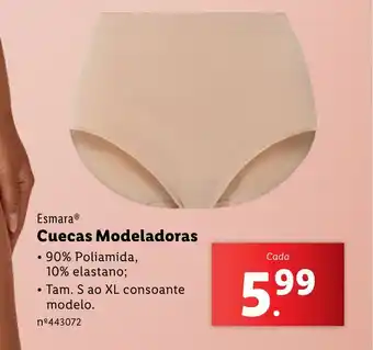Lidl Esmara Cuecas Modeladoras promoção