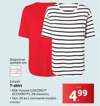 Lidl Esmara T-shirt promoção