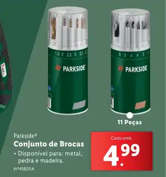 Lidl Parkside Conjunto de Brocas promoção