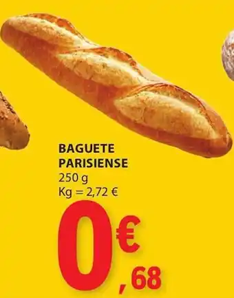 E.Leclerc BAGUETE PARISIENSE 250g promoção