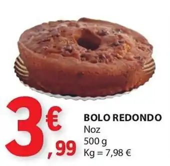 E.Leclerc BOLO REDONDO Noz 500g promoção