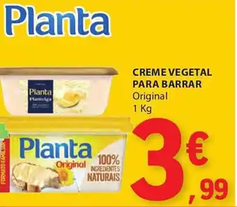 E.Leclerc CREME VEGETAL PARA BARRAR Original 1 Kg promoção