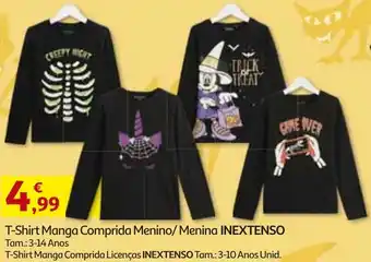Auchan T-Shirt Manga Comprida Menino/Menina Inextenso 3-14 Anos promoção