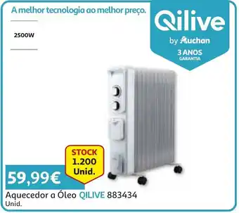 Auchan Aquecedor Óleo Qilive 883434 promoção