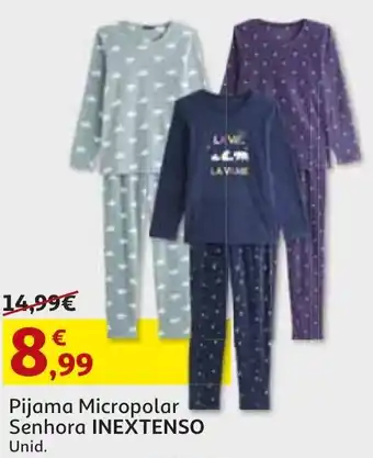 Auchan Pijama Micropolar Senhora Inextenso promoção