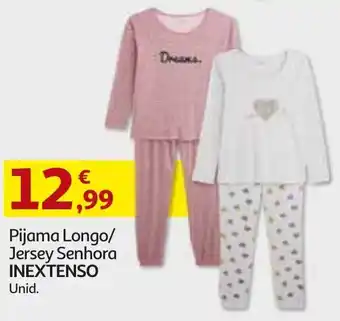 Auchan Pijama Longo/Jersey Senhora Inextenso promoção