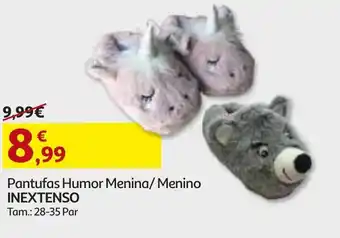 Pantufas Humor Menina/Menino Inextenso