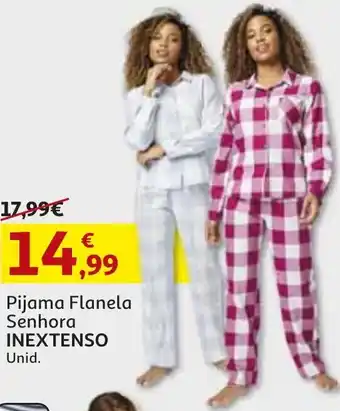 Auchan Pijama Flanela Senhora Inextenso promoção