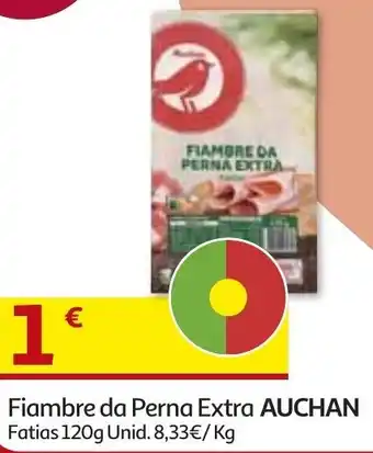 Auchan Fiambre da Perna Extra Auchan Fatias 120g promoção