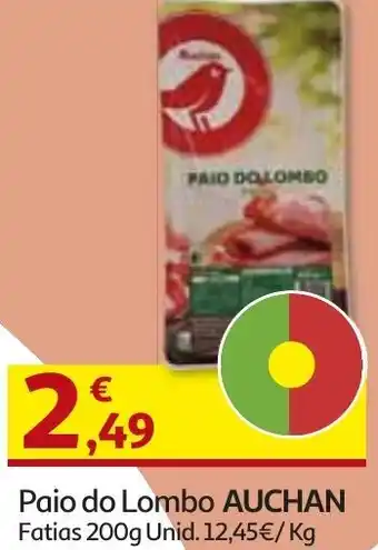Auchan Paio do Lombo Auchan Fatias 200g promoção