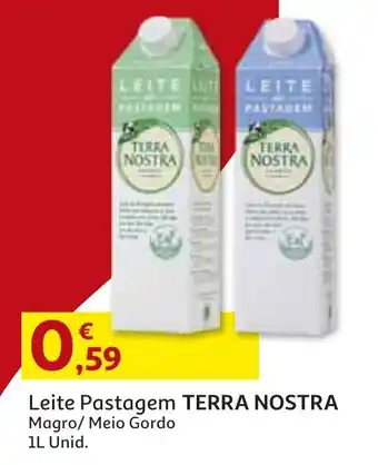 Auchan Leite Pastagem Terra Nostra 1L promoção
