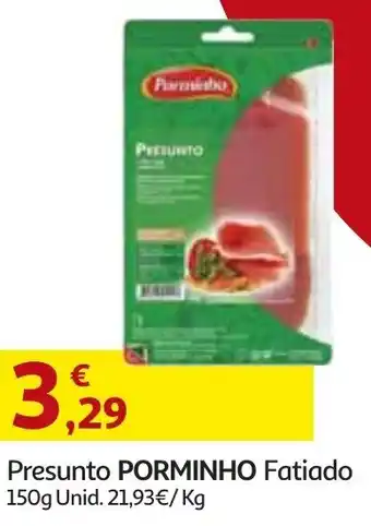 Auchan Presunto Porminho Fatiado 150g promoção
