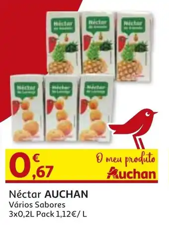 Auchan Néctar Auchan 3x0,20L promoção