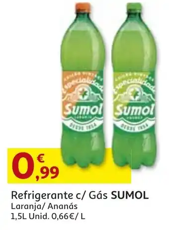 Auchan Refrigerante c/ Gás Sumol 1,5L promoção