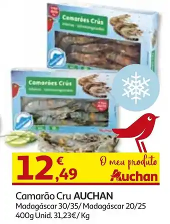 Auchan Camarão Cru Aucahan 400g promoção