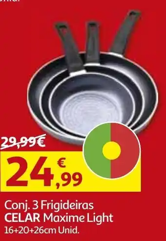 Auchan Conj. 3 Frigideiras Celar Maxime Light promoção