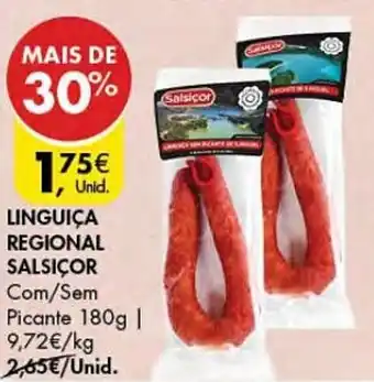 Pingo Doce LINGUIÇA REGIONAL SALSICOR promoção