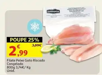 Auchan Filete peixe gato riscado congelado promoção