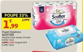 Auchan Scottex - papel higiénico promoção