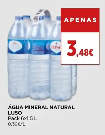 Supercor ÁGUA MINERAL NATURAL LUSO Pack 6x1,5 L promoção