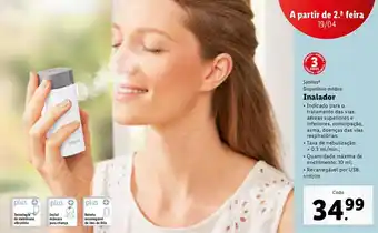 Lidl Inalador promoção