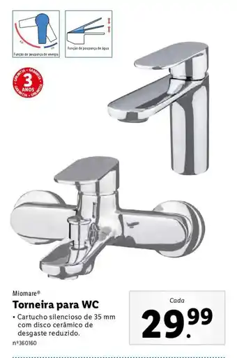Lidl Torneira para WC promoção