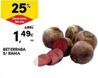 Continente BETERRABA S/ RAMA promoção