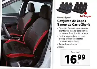Conjunto de Capas Banco de Carro Zip-it