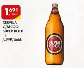 Pingo Doce CERVEJA C/ÁLCOOL SUPER BOCK 1LT promoção