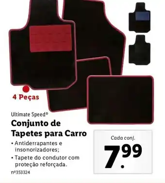 Lidl Conjunto de Tapetes para Carro promoção