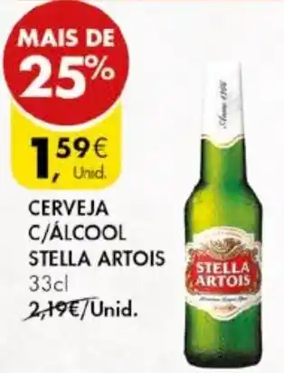 Pingo Doce CERVEJA C/ÁLCOOL STELLA ARTOIS 33cl promoção