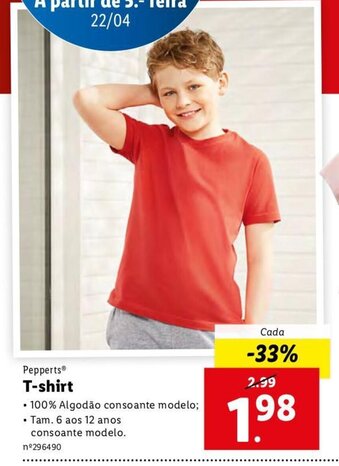 Lidl T-Shirt promoção