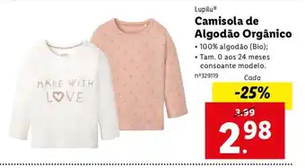 Lidl Camisola de Algodão Orgânico promoção