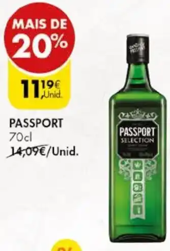 Pingo Doce PASSPORT 70cl promoção