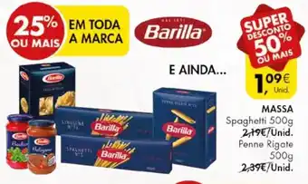 Pingo Doce BARILLA MASSA Spaghetti 500g promoção